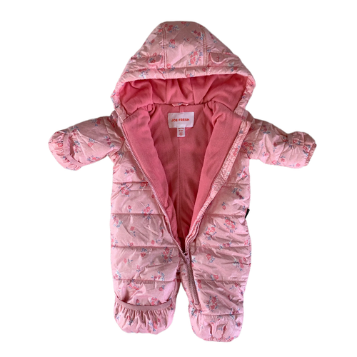 Pink Floral Winter Snowsuit 3-6 months / Female / Everyday