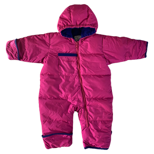 Down Feather Filled Snowsuit 9 12 months Outerwear for Baby Girl Affordable and Sustainable Baby Clothes in Canada Bundled