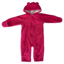 Bright Pink Fleece 1-Piece 18-24 months / Female / Everyday