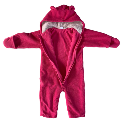 Bright Pink Fleece 1-Piece 18-24 months / Female / Everyday