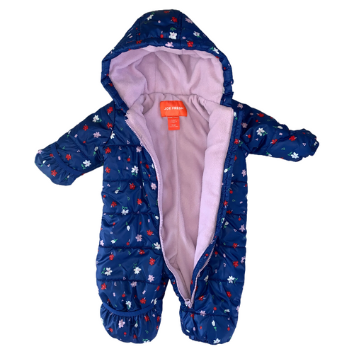 Flowers and Tulip Pattern Snowsuit 3-6 months / Female / Everyday