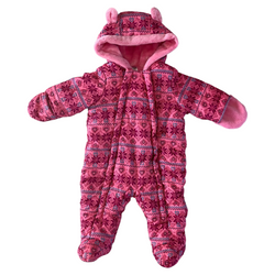 Pink Double-Zipper Snowsuit 3-6 months / Female / Everyday