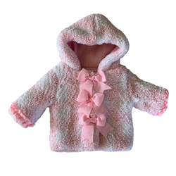 Pink Ribbon Bows Winter Coat