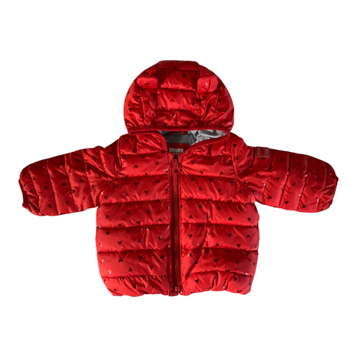 Red Heart Puffy Winter Coat