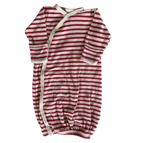 Pink Striped Sleeping Gown 0-3 months / Female / Everyday