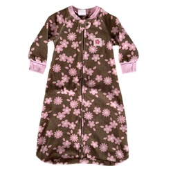 Pink Flower Fleece Sleep Sack 3-6 months / Female / Everyday