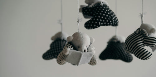 A picture of a baby mobile that would help babies go to sleep. Discover sustainable, affordable, gently-loved children's clothing bundles at Bundled, supporting parents and the environment with curated, high-quality options for newborns to toddlers at affordable and cheap price points.